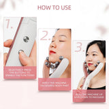 Electric Face&amp;Body Slimming V-shape Massager EMS&amp;RF Skin Lifting Rolling Slimmer Anti-Cellulite Double Chin Fat Remove Roller
