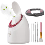 Face Steamer UV Nano Facial Steamer Warm Mist Face Humidifier Hot Steamer 90ML Capacity Facial Deep Cleaning Moisturizing