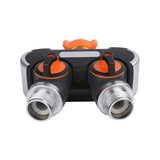 Faucet Leakproof 2 Way Garden Hose Splitter Y Connnector Heavy Duty Easy Grip Accessories Durable Lawn Thread Home Watering