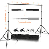 Photo Video Studio Backdrop Background Stand Photography Muslin Backgrounds Picture Canvas Frame Support System With Carry Bag