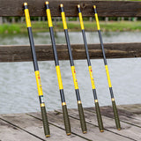 JOSBY Pesca Carbon Carp Fishing Rods Stream Telescopic Hand Feeder Pole Fly Tackle Peche Travel 2.7M 3.6M 4.5M 5.4M 6.3M 7.2M