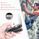 Meterk Multi Tool Pliers Wire Stripper Folding Plier Outdoor Camping Multitool Portable Folding Pocket Pliers Screw Head