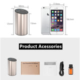 Aluminum all Essential Oil Diffuser Rechargeable Car Air Freshener Aroma Waterless USB Auto Aromatherapy Nebulizer For Home Yoga