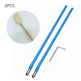 2Pcs Two Way Rod Type Guitar Truss Rod Steel 9 x 420mm Blue Guitar Accessories