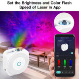 WiFi Tuya Smart Star Projector Galaxy Laser Starry Sky Projector Waving Night Light Colorful APP Wireless Control Alexa Google