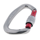25KN Screwgate Locking Carabiner Rock Tree Climbing Caving Clip Hammock Hook for Exploring Rappelling Rescue Engineering