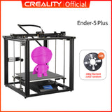CREALITY 3D Printer Ender-5 Plus Dual Y-axis Motors Glass Build Plate Power off Resume Printing Masks Hot Sell