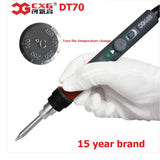 CXG DT70 The Adjustable Soldering Iron Soldering Station EU Plug 220V 70W Ceramic Heater Replace HAKKO Soldering Station