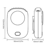 Lazy Neck Fan USB Charging Mini Digital Display Neck Hanging Fan Leafless Fan Desktop Small Fan Large Wind Fan 3 Wind Speed