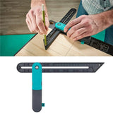Square Wooden Bevel Sliding T Bevel Adjustable Bevel Gauge Tri Square Sliding Wooden Marking Gauge Protractor