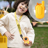 Wireless 2Pcs Kids Walkie Talkie with Lanyards Outdoor 3KM Interactive Toy Transceiver Flashlight Interphone Gifs for Boys Girls