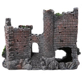 New Resin Artificial Fish Tank Ancient Castle Decoration Aquarium Rock Cave Building Decoration Aquatic Landscaping Ornament