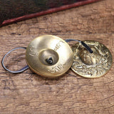 Yoga Cymbal Bell Cymbals Brass Chimes Tibetan Buddhist Style Tingsha Meditation Yoga Accessory Instrument Cymbals Gift