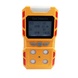 Portable 4 Gas Detector, Sound Light Vibration Rechargeable LCD Screen
