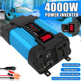 Car Power Inverter LED Voltage Capacity Display Transformer Converter 12V To 110/220V Dual USB Inverter