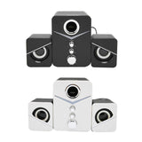 D-221 Bluetooth Computer Speaker Full Frequency Deep Bass 2.1 Channel Mini Desktop Laptop Speaker 3W DC 5V Combination Speaker