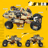 Military Series Wheeled Assault Vehicle City Police SWAT DIY Model Building Blocks Bricks Toys Christmas Gifts