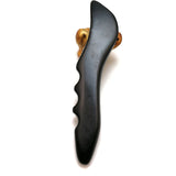 Black Bian Stone Gouache Scraper Massage Stick Knife Shape Body Point Meridian Massager Physical Therapy Gua Sha Beauty Tool