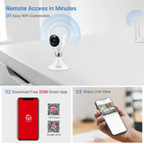ZOSI C611 1080p/2MP WiFi IP Camera Waterproof AI Human Detection 2-Way Audio Night Vision Remote Access Playback Wireless Cam