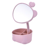 Makeup Mirror Cosmetic Storage Box Protable Creative Beauty Box Detachable Desktop Organizer  Delicate Jewelry Storage