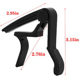 2 Capo Kapo Guitar Triggers for Acoustic, Electric Guitar, Ukulele, Banjo, Folk Guitar, Instrument for Electric Bass