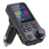 1.8"Wireless Car Bluetooth FM Transmitter Aux Supports QC3.0 Charging Treble And Bass Sound Music Player MP3 Player Audio