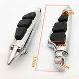 Chrome Front Stiletto Spike Foot Pegs Foot Rests for
