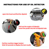 Car Testing Tools 2-in-1 Diesel Engine Oil and Gasoline Engine Oil Tester for Auto Check Oil Quality Analyzer with LED Display