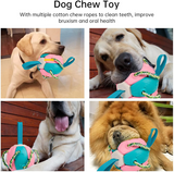 LVTUBANLV Dog Chew Balls Exercise Toy Outdoor Dog Tug of War Toys Rebound Flying Disc Ball Reward Toy Dog for Puppies Large Dog