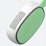 3 Types Summer Air Cooling Neck Fan Leafless Hanging Neck Fan Bladeless Ventilator USB Rechargeable Neckband Fans Air Cooler