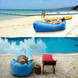 Outdoor Lazy Inflatable Sofa Inflatable Lounger Sleeping Bag Portable Soft Ultralight Down Beach Equipment Camping Air Bed