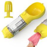 3 in 1 Pet dog water cup Multi-purpose Portable for small large dog outdoor travel drink water bottle+Poop shovel dog supplies