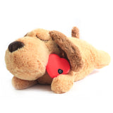 Cute Heartbeat Puppy Behavioral Training Toy Plush Pet Comfortable Snuggle Sleep
