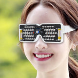 DIY electronic kit LED flashing cool sunglasses funny toy led soldering kit voice sensor KA2284 LED glasses toy
