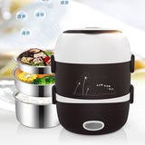 220V Portable Electric Rice Cooker Mini Electric Heating Box Electric Lunch Heating Cooker Box EU/AU/UK/US Plug