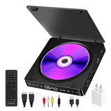 Portable DVD/VCD Player Hifi Stereo Speakers 1080P Multifunction Mini Cd Player Walkman Audio Video Player-EU Plug