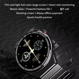 H4 Smart Watch 1.36inch NFC Access BT Call Heart Rate Monitoring Wireless Charging 3D Rotating Crown AI Voice Smartwatch