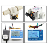 Digital LCD Display Quantitative Controller Water Control + 1" Hall Effect Flow Sensor Flowmeter + 1" Solenoid Valv-e N/C Norma