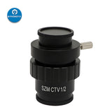 SZM CTV 1/2 1/3 1X Adapter 0.3X 0.5X 1X C mount Lens For Trinocular Stereo Microscope HDMI VGA USB Video Camera Accessories