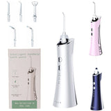 Oral Irrigator Portable Water Dental Flosser USB Rechargeable Water Jet 150ML Waterproof Teeth Cleaner 5 Nozzle