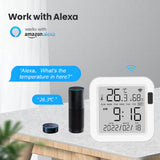 Tuya WiFi Intelligent USB Power Supplys Temperature Humidity Sensors Time Date Week Intelligent Home Office Bedroom Kitchen