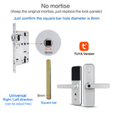 Cerradura intelige X5 Waterproof Tuya Biometric Fingerprint Security Intelligent Smart WiFi APP Password Electronic Door Lock
