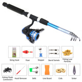 Fishing Reel Rod Combo Set Fishing Pole Spinning Reel Set with Fishing Accessories for vara de pesca