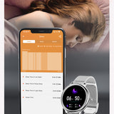 Smart Watch NY33 Fashion Female Smartwatch Stainless Steel Heart Rate Monitor Fitness Tracker Sport For Ladies Girls Women