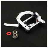 Guitar Vibrato Tailpiece Tremolo Flat Top Body Tremolo Unit Vibrato Bridge for Tele, SG, LP, ETC Electric Guitars(Silve