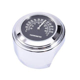 1Pc 26mm / 1" Universal Chrome Waterproof  7/8 Motorcycle Handlebar Mount Temp Thermometer For Harley