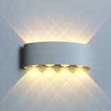 Led Wandlamp Aluminium Outdoor IP65 Waterdichte Up Down Wandlamp Voor Thuis Trap Slaapkamer Bed Badkamer Gang Verlichting RF18