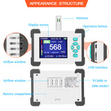 3.2inch TFT Full Color Carbon Dioxide Detector CO2 Tester Rechargeable Air Quality Meter with Storage Box Support Generate