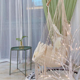 Portable Camping Beach Hammocks Chair Bohemia Style Cotton Rope Net Swing Rope Balcony Indoor Garden Tassels Seat
