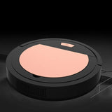 Smart Robot Vacuum Cleaner Strong Suction USB Charging Cleaning Hard Floor and Carpet Smart Sweeper Black